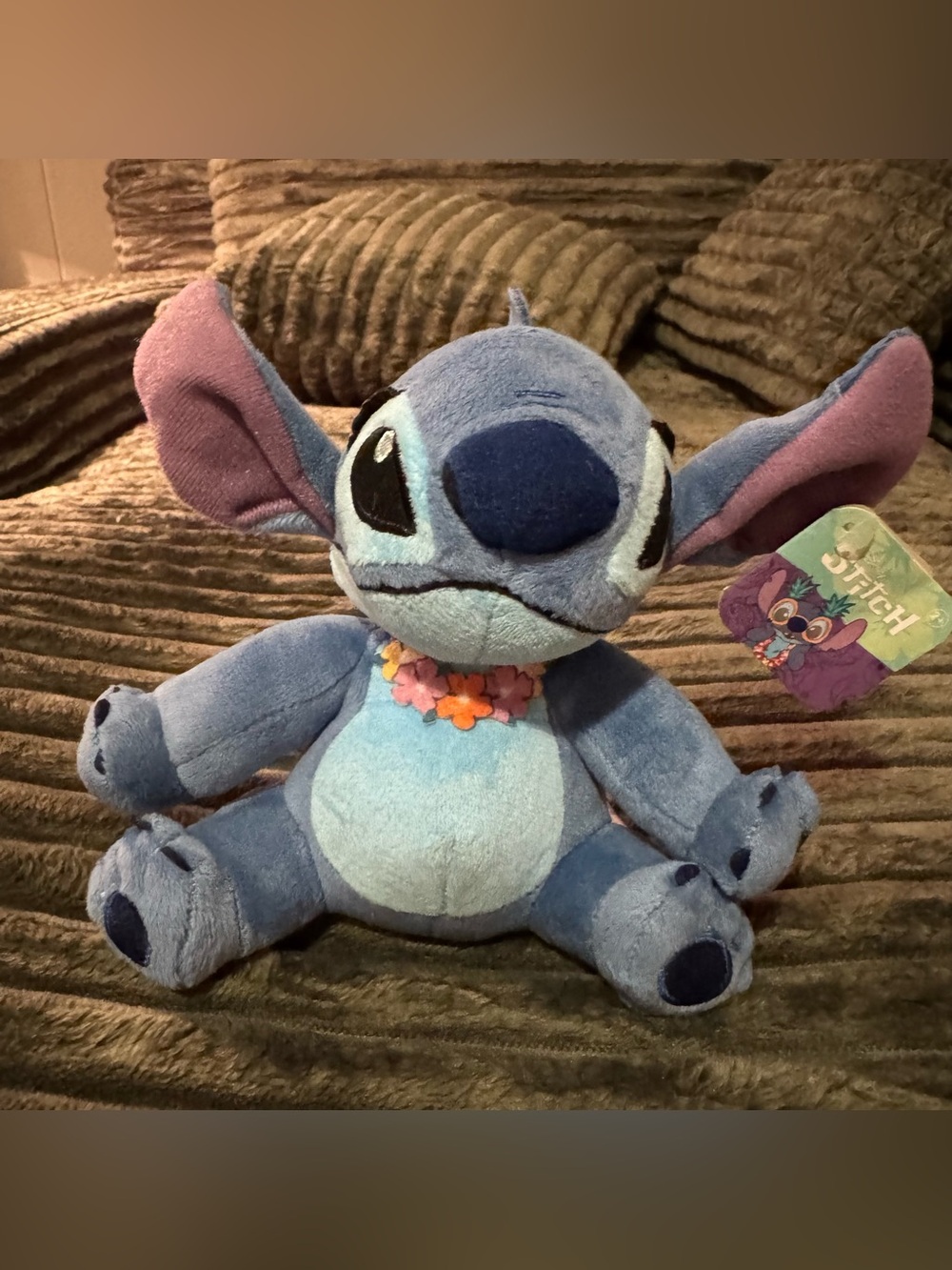 Disney Lilo & Stitch Hawaiian Lei Plush Stuffed Toy 7" Just Play 2024 NWT